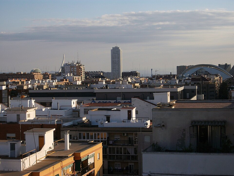 Vista del districte de Camins al Grau de Valencia